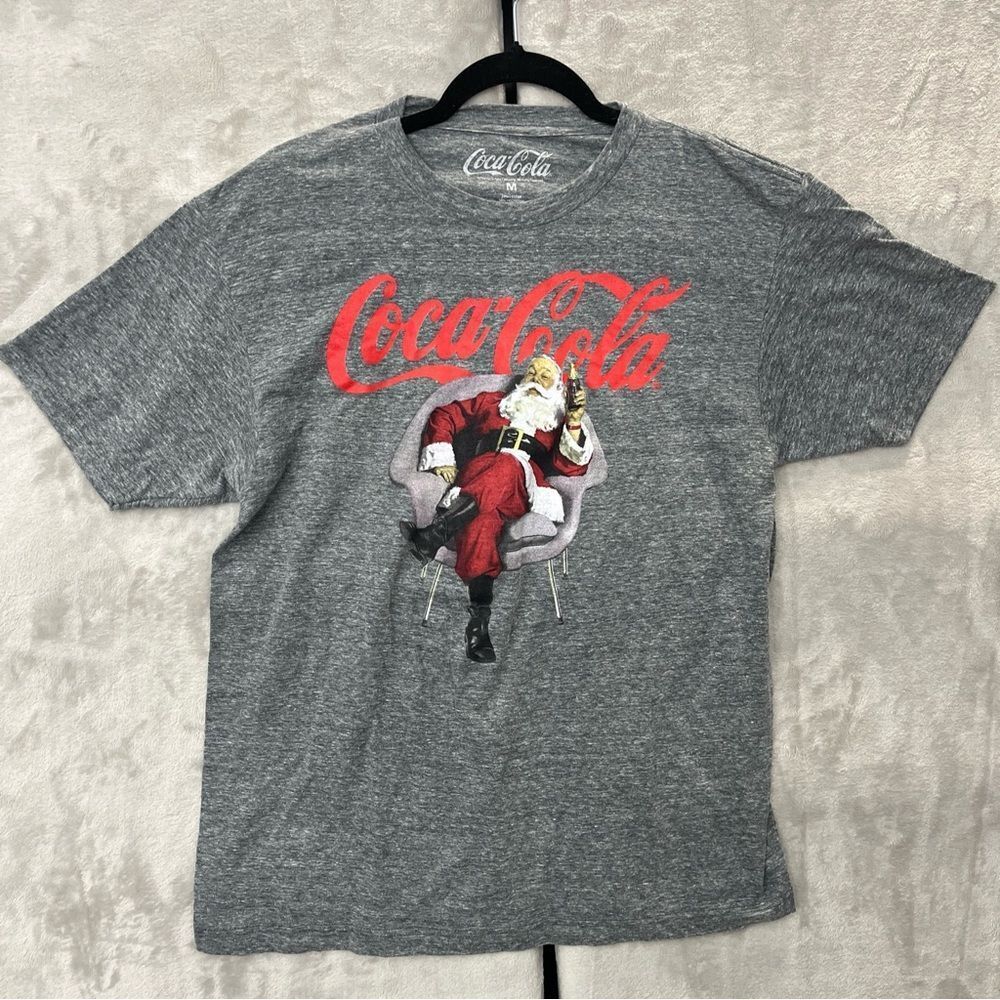 Classic Christmas, Santa Coca-Cola T-shirt gray